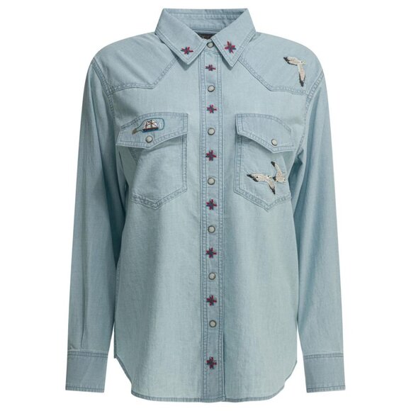 Filson Tops - Filson Embroidered Western Casual Shirt Tag Size L Women